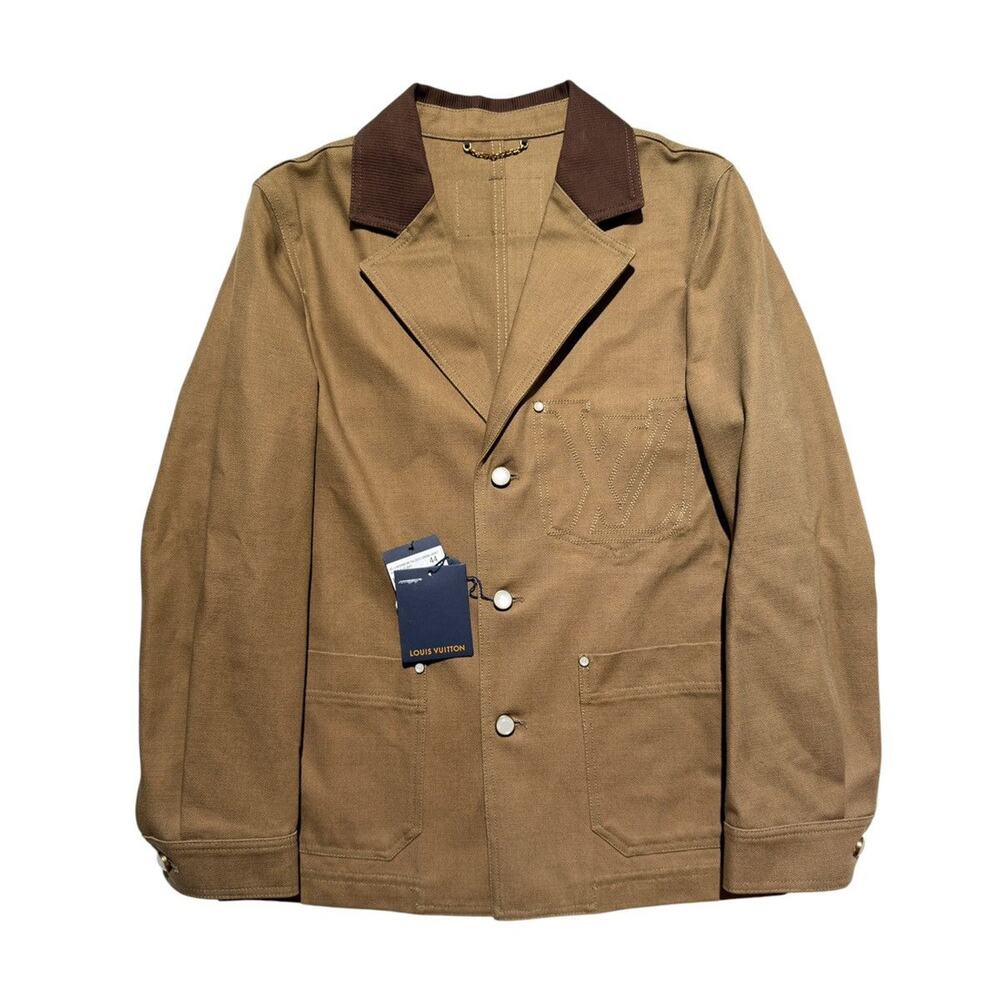 Workwear tailored canvas jacket